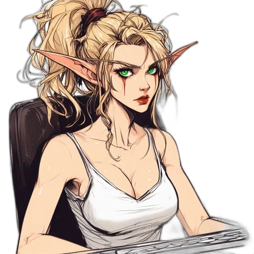 staff, fantasy art, concept art, pixel art transparent PNG cut-out