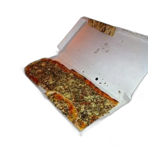 food, weapon, large, pizza, mushrooms, sits, open, box transparent PNG cut-out