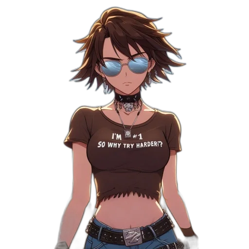 dress, robot, jacket, weapon, cyberpunk, anime, pixel art, concept art transparent PNG cut-out