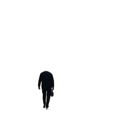 jacket, creature, staff, robot transparent PNG cut-out