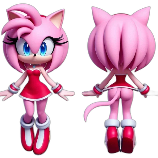 3d render, concept art, pixel art, cartoon, animated, character, seemingly, female transparent PNG cut-out