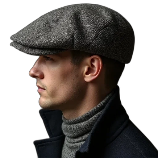 hat, jacket, face, staff transparent PNG cut-out