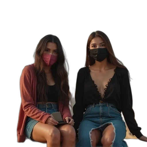 mask, jacket, face, dress transparent PNG cut-out