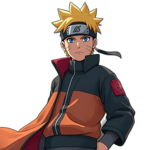 staff, jacket, hat, anime transparent PNG cut-out