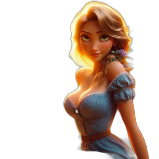 dress, fantasy art, concept art, 3d render, photorealistic, ethereal, cartoon, female transparent PNG cut-out