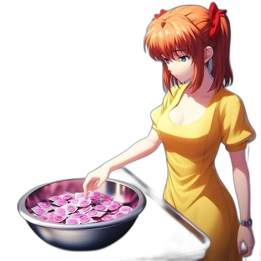 food, dress, flower, weapon, anime, pixel art, concept art, cartoon transparent PNG cut-out