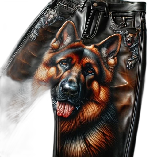 jacket, animal, photorealistic, fantasy art, concept art, watercolor, dark, pants transparent PNG cut-out