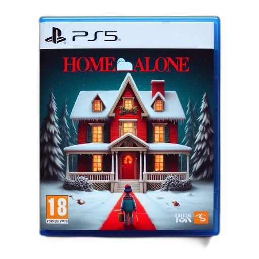 concept art, cover, home, alone, playstation, game, features, snow-covered transparent PNG cut-out
