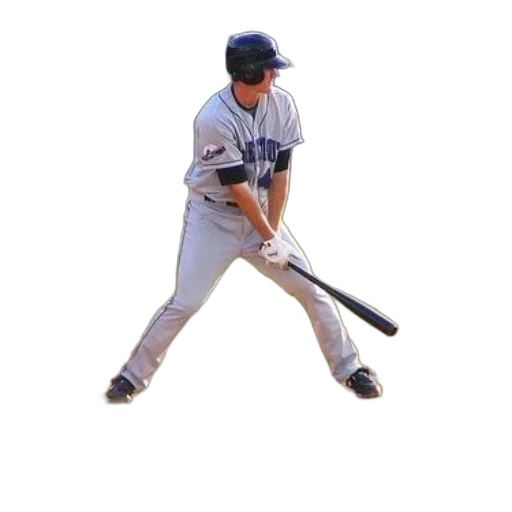 staff, animal, weapon, photorealistic, baseball, player, grey, uniform transparent PNG cut-out