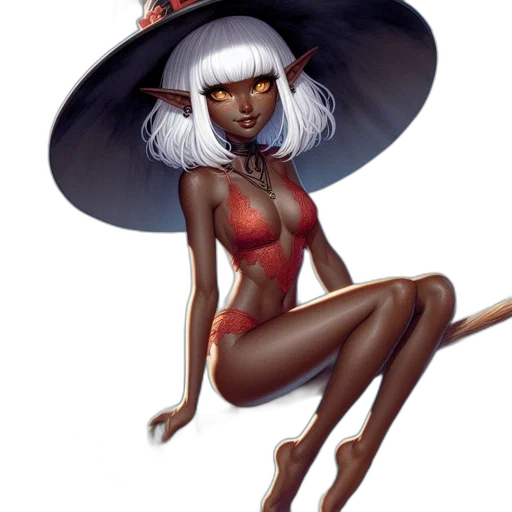 hat, crown, concept art, fantasy art, comic book art, watercolor, red, dark transparent PNG cut-out