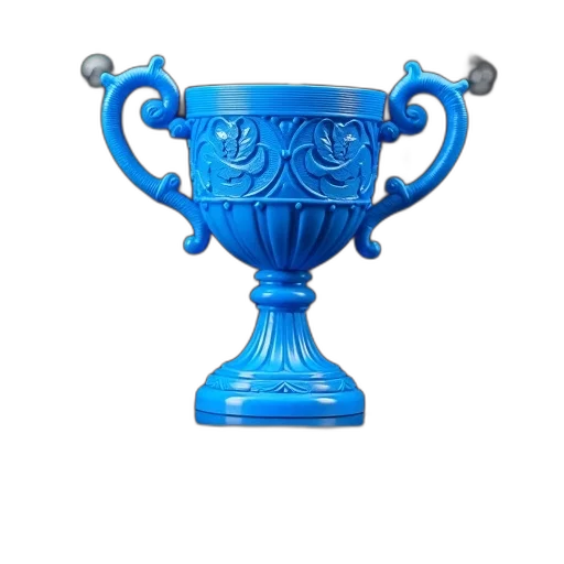 crown, jewelry, staff, weapon, 3d render, photorealistic, printed, blue transparent PNG cut-out