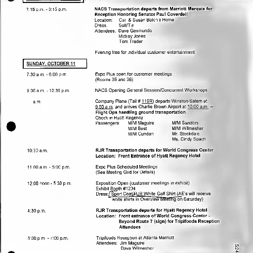 schedule, event, sunday, october, 11th, including, transportation, departures transparent PNG cut-out