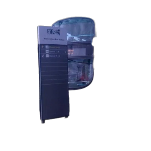 robot, mask, weapon, bottle, 3d render, vaporwave, concept art, bus transparent PNG cut-out