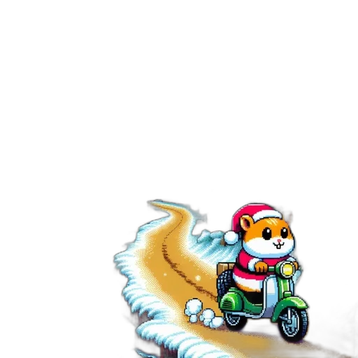 animal, creature, pixel art, concept art, cartoon, comic book art, snow, anthropomorphic transparent PNG cut-out