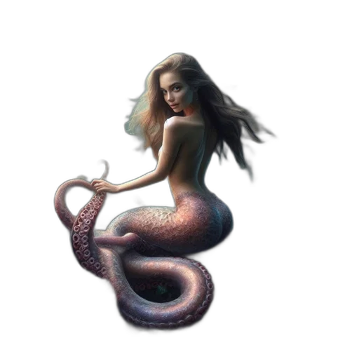 creature, animal, fantasy art, concept art, pixel art, 3d render, underwater, enchanting transparent PNG cut-out