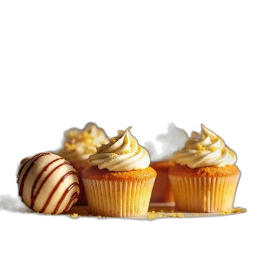 food, crown, photorealistic, 3d render transparent PNG cut-out