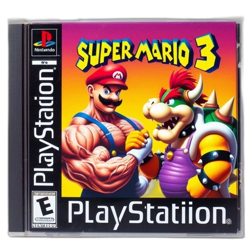 weapon, 3d render, image, features, super, mario, game, cover transparent PNG cut-out