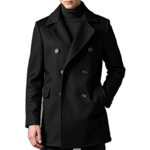 jacket, monochrome, dark, new, arrival, fall, winter, men transparent PNG cut-out