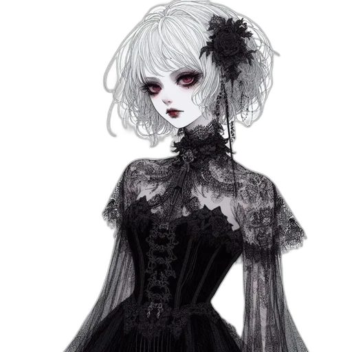 dress, mask, creature, face, fantasy art, concept art, photorealistic, watercolor transparent PNG cut-out