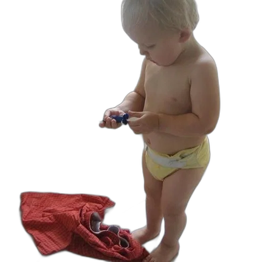 weapon, dress, shoes, staff, baby, diaper, holding, toothbrush transparent PNG cut-out