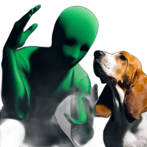 animal, creature, mask, robot, 3d render, concept art, vaporwave, photorealistic transparent PNG cut-out