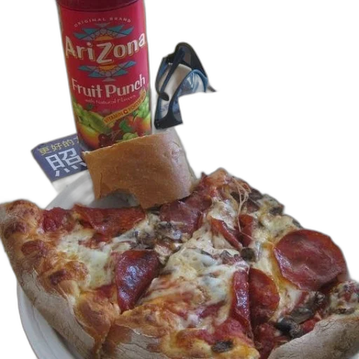 food, bottle, weapon, shoes, 3d render, slice, pizza, pepperoni transparent PNG cut-out