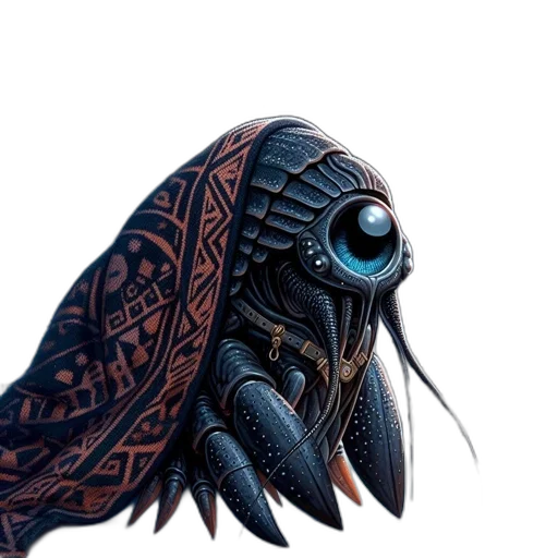 mask, creature, robot, dragon, concept art, fantasy art, photorealistic, 3d render transparent PNG cut-out