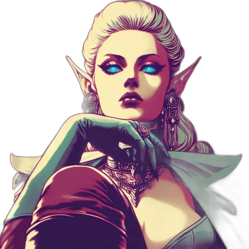 staff, fantasy art, comic book art, concept art, pixel art, dark, green, red transparent PNG cut-out
