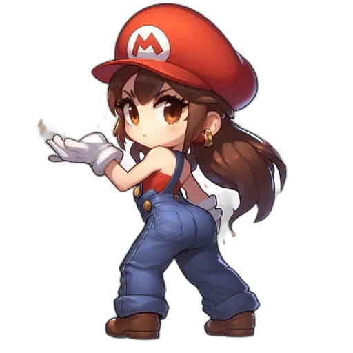 hat, staff, weapon, hair, pixel art, concept art, anime, cartoon transparent PNG cut-out