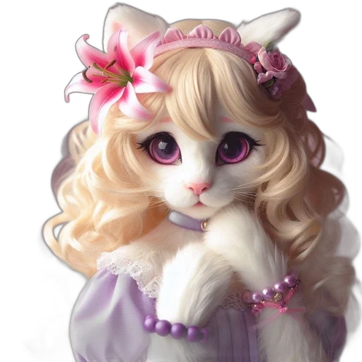 fantasy art, 3d render, photorealistic, anime, pastel, doll, figure, resembling transparent PNG cut-out
