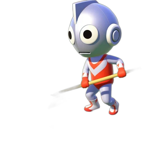 robot, staff, sword, weapon, 3d render, concept art, fantasy art, cartoon transparent PNG cut-out