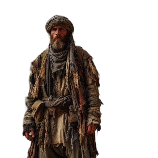 staff, jacket, weapon, face, concept art, photorealistic, fantasy art, oil painting transparent PNG cut-out