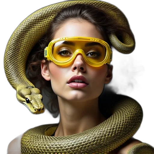 jewelry, mask, hat, face, photorealistic, cyberpunk, fantasy art, concept art transparent PNG cut-out