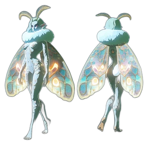 creature, jewelry, concept art, fantasy art, 3d render, pixel art, pastel, blue transparent PNG cut-out