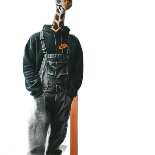 staff, jacket, robot, face, concept art, photorealistic, oil painting, cyberpunk transparent PNG cut-out
