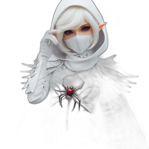 mask, face, creature, staff, concept art, fantasy art, 3d render, pixel art transparent PNG cut-out