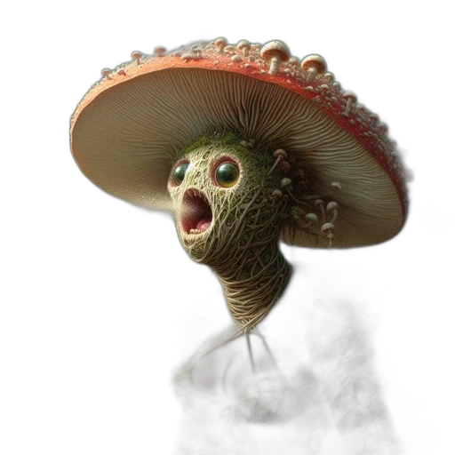 hat, creature, mask, animal, 3d render, concept art, photorealistic, fantasy art transparent PNG cut-out