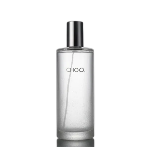 bottle, face, hair, photorealistic, 3d render, transparent, glass, textured transparent PNG cut-out