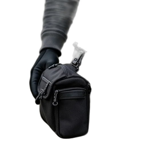 jacket, weapon, staff, mask, 3d render, concept art, tactical, style transparent PNG cut-out