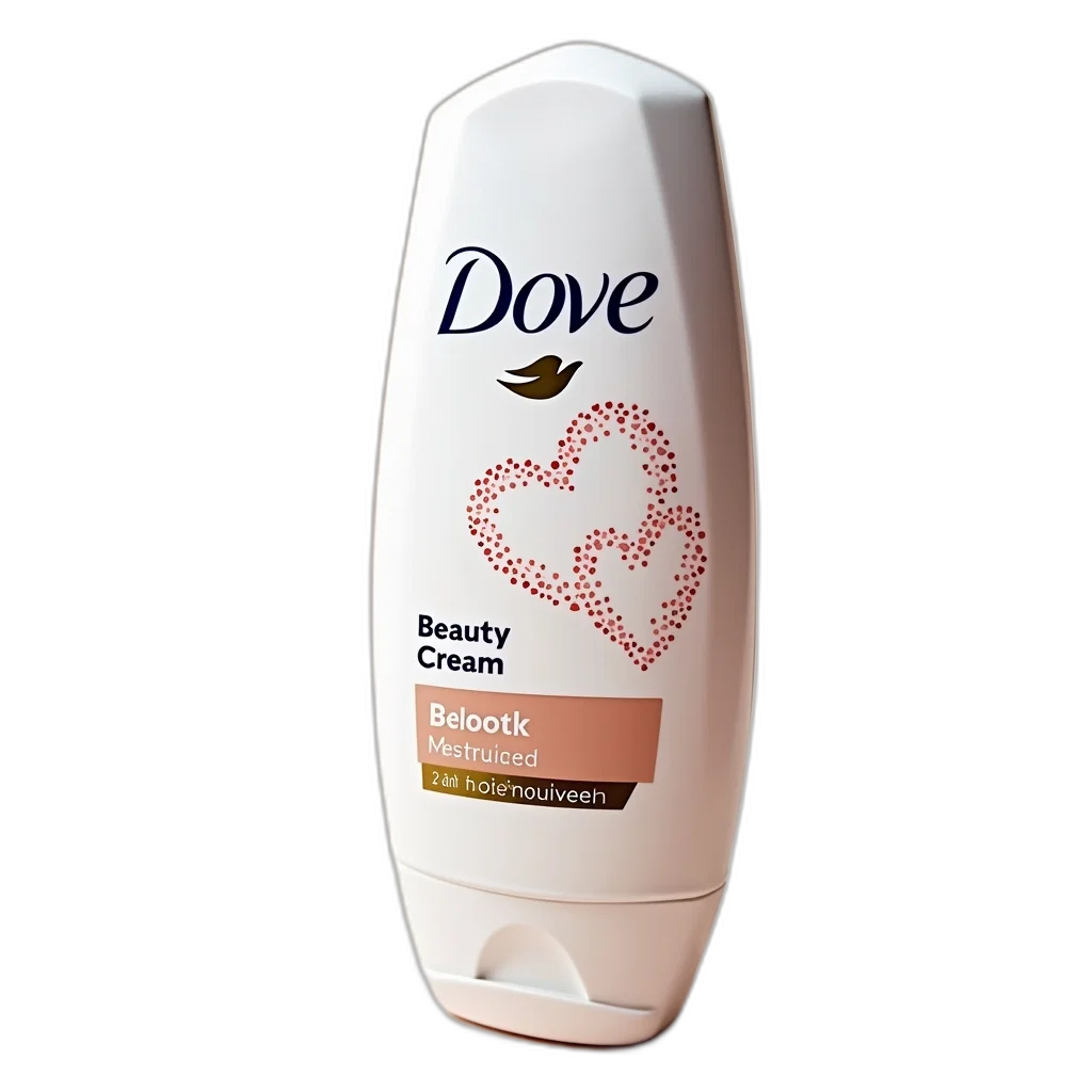 bottle, close-up, image, dove, beauty, cream, product, heart-shaped transparent PNG cut-out