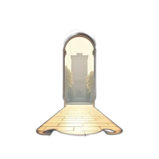 building, crown, umbrella, furniture, pixel art, 3d render, concept art, fantasy art transparent PNG cut-out