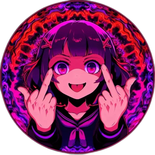 mask, jacket, weapon, creature, vaporwave, anime, pixel art, cyberpunk transparent PNG cut-out