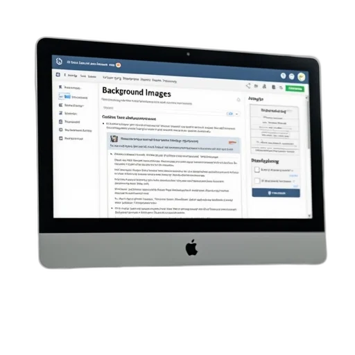 image, shows, computer, screen, displaying, webpage, tutorial, how transparent PNG cut-out