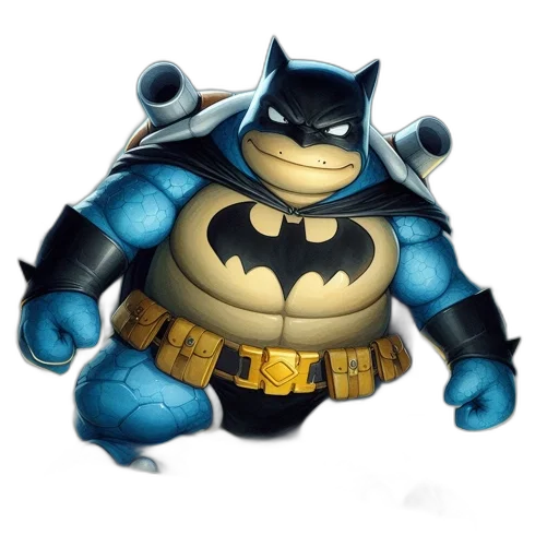 3d render, comic book art, concept art, cartoon, blue, turtle-humanoid, character, dressed transparent PNG cut-out