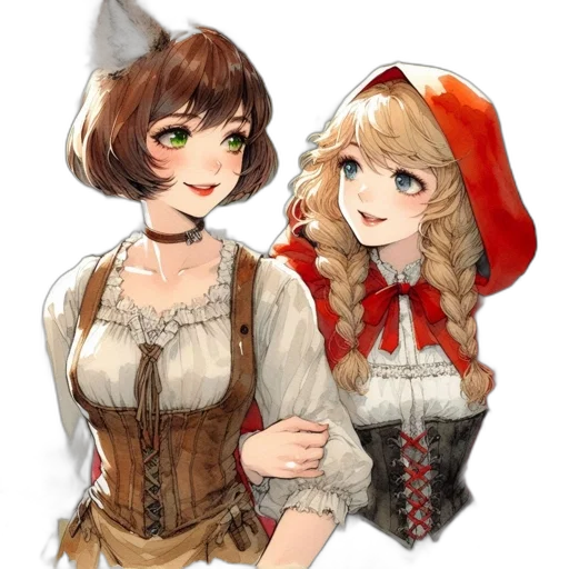 hat, staff, dress, fantasy art, watercolor, oil painting, pixel art, snow transparent PNG cut-out