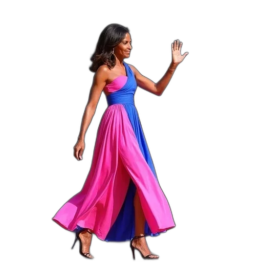 dress, colorful, first, lady transparent PNG cut-out