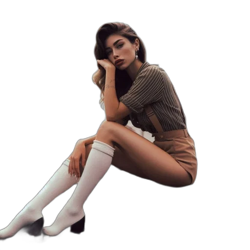 dress, shoes, staff, photorealistic, pixel art, concept art, 3d render, earth tones transparent PNG cut-out