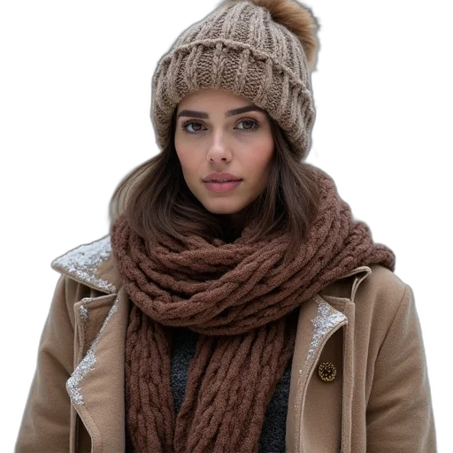 hat, jacket, face, staff transparent PNG cut-out