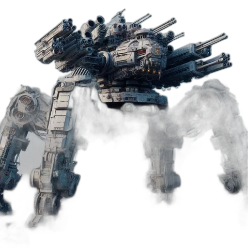 robot, weapon, dragon, creature, concept art, fantasy art, 3d render, pixel art transparent PNG cut-out
