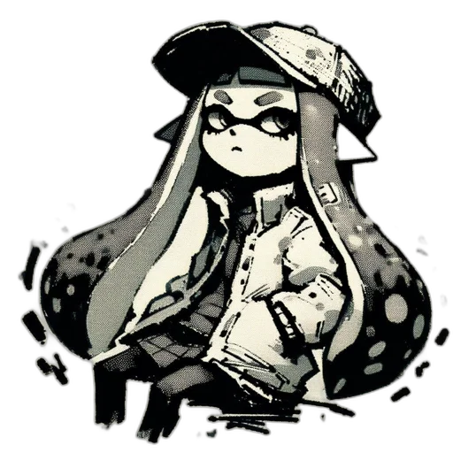 hat, weapon, jacket, dress, concept art, watercolor, pixel art, cartoon transparent PNG cut-out